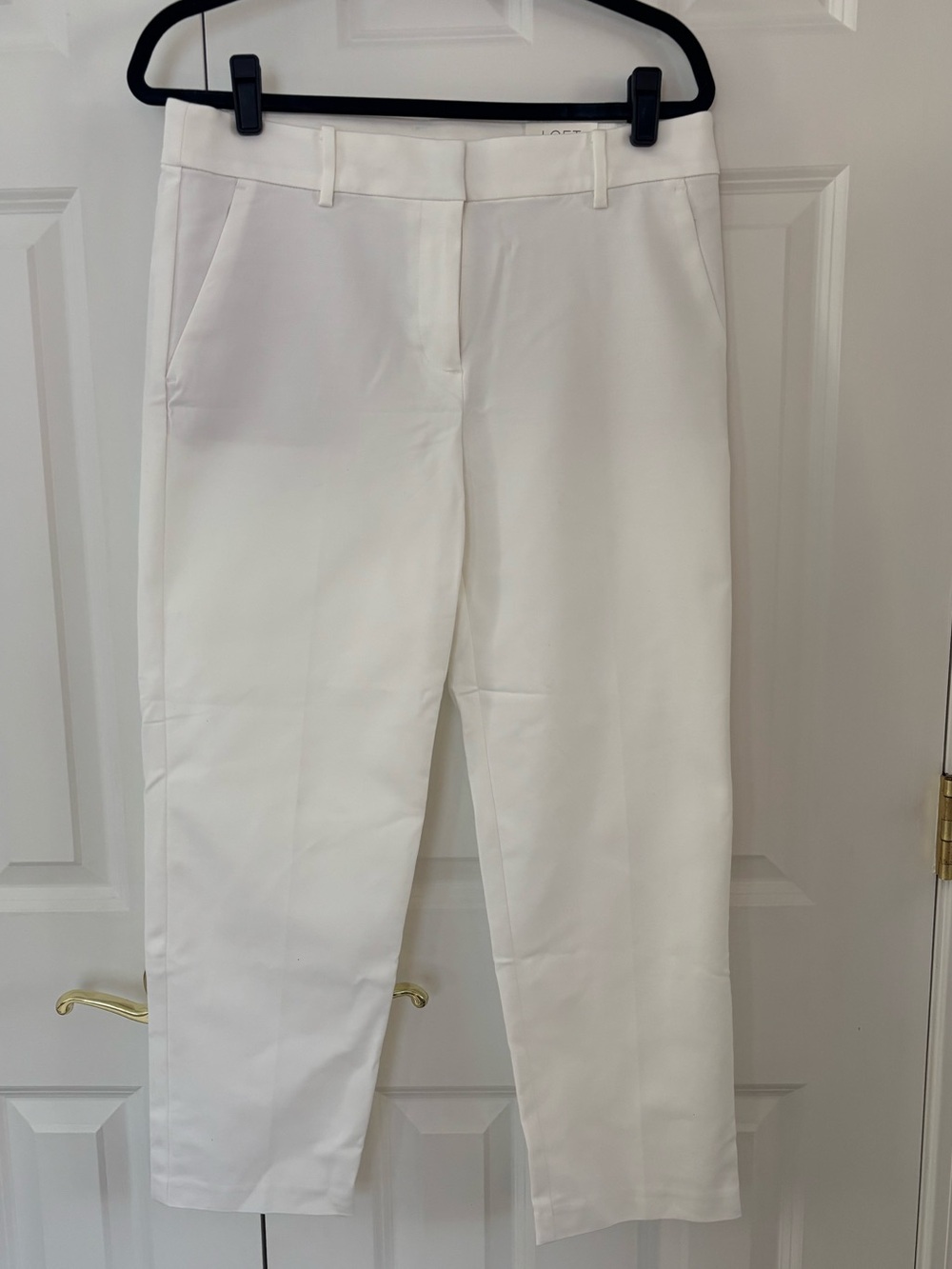 LOFT NWT White Women's Cropped White Pants